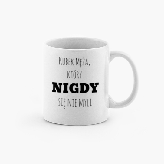 Kubek, Kubek Męża, który nigdy się nie myli