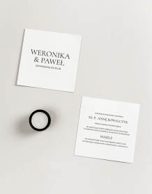 Zaproszenie, Kolekcja Minimalistyczna