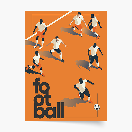 Plakat, Piłka nożna: Players, 20x30